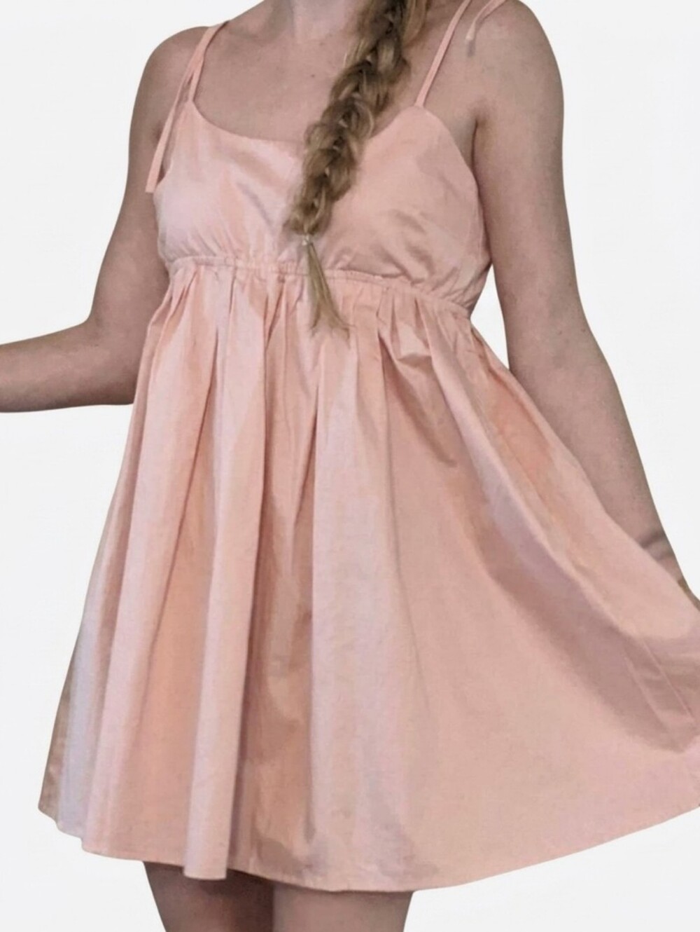 Baby doll Dress Fashion Nova Mila Vintage Line Peach Pink XS Worn Once